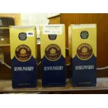 Whisky: Buchanan's Reserve Finest Blended Cask Scotch Whisky, 1 litre (x3), in sealed boxes (