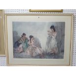 Sir William Russell Flint, a signed proof limited edition print, 'The Pendant', signed in pencil