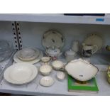 A good collection of early creamware, comprising: a covered sugar basin, teacup, teabowl, pickle