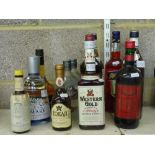 Western Gold Bourbon whisky 70 cl (x1), Gin Mare gin 70 cl (x1), Martini 75 cl (x2), Aperol 75 cl (