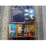A Lehmann Rigi 900 tinplate cable car in original box, and a Meccano 2 set [upstairs shelves] WE