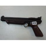 A Crosman Medalist II .22 pistol, model 1300 [B] WE DO NOT ACCEPT CREDIT CARDS. CLEARANCE DEADLINE
