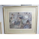 Sir William Russell Flint, a limited edition coloured print, 'Variations IV', signed in pencil in