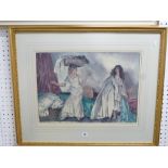 Sir William Russell Flint, a limited edition coloured print, 'Balance', signed in pencil in the