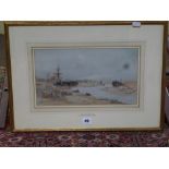 H. Medlycott, watercolour, 'Near Shoreham', signed and dated 1888 (19 x 33 cm), framed WE DO NOT