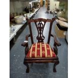 A mahogany dolls armchair [under s72] WE DO NOT ACCEPT CREDIT CARDS. CLEARANCE DEADLINE IS TUESDAY