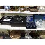 A very good glassware lot comprising a large John Rocha Waterford crystal glass bowl, a boxed