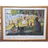 A large collection of various framed decorative prints, including military, posters, etc. (largest