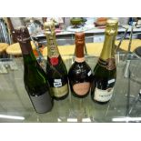 Champagne: Moet & Chandon Imperial Brut (x1); Laurent Perrier Cuvee Rose (x1); Taittinger Brut