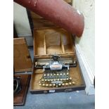 A turn of the century Blickensdorfer typewriter with pre-qwerty keyboard layout [under s82] WE DO