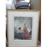 Sir William Russell Flint, two limited edition coloured prints, 'Two Models' and 'Carmelita', each