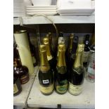 Champagne: Tesco Demi-Sec (x1), Heidsieck & Co. Monopole Cuvee Prestige Brut (x1); and 10 bottles of