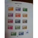 Norfolk Island: 1947-1960s; Papua: 1910 set, 1932 set, 1939 set; New Guinea: 1925 set, 1932 set,