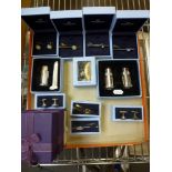 11 Wedgwood gifts mainly tie pins, cufflinks and condiment pieces in their original boxes and four