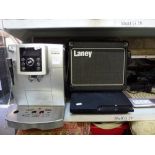 Delonghi Impensa coffee machine sold together with a Lanley 'pig' amplifier and a Sony disc