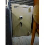A good quality Banham combination safe with instructions (36 high x 23 in wide). WE DO NOT ACCEPT