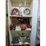 A mixed lot including a Royal Doulton character jug of Montgomery, a Leonardo Collection figurine of