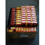 A box of Hornby and Hornby Railways model train coaches and carriages [upstairs shelves] WE DO NOT