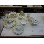 A collection of fine Royal Crown Derby china that comprises of the Billingham Rose pattern three