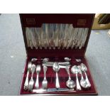 A fine EPNS cutlery service for 12 in Louis XVI pattern, by Roberts & Belk for Shirras Laing & Co,