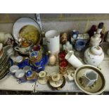 A quantity of ceramics and other items, 19th century and later, including Braidwood & Sons
