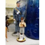 Royal Doulton Prestige figurine Royal Air Force Corporal HN4967, plus Royal Doulton Prestige