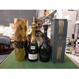 Champagne: Bollinger Special Cuvee (x1), Laurent Perrier Grand Siecle Grande Cuvee (x1), Moet &