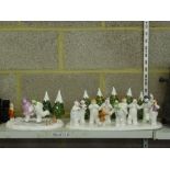 Two large Ltd Ed Coalport porcelain groups The Snowman's Party and The Ice Dance [G8] WE DO NOT