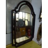 A large double framed wall mirror in dark finish. WE DO NOT ACCEPT CREDIT CARDS. CLEARANCE