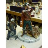 A Royal Doulton Ltd Ed figure of Guy Fawkes HN4784 no.210/350 and a Ltd Ed Edwards China figure