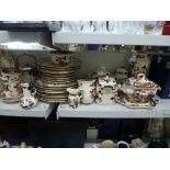 A quantity of Masons blue Madalay pattern china including a small tureen on stand, vases, plates,