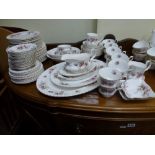 An extensive Royal Albert Lavender Rose tea and diner service approximately 86 pieces. [back of