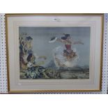 Sir William Russell Flint, a limited edition coloured print, 'Dance Montana', signed in pencil in
