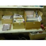 Several cartons of craft equipment relating to Christmas time and two cartons of Christmas