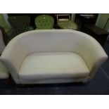 A two-seater modern IKEA sofa in cream fabric. WE DO NOT ACCEPT CREDIT CARDS. CLEARANCE DEADLINE