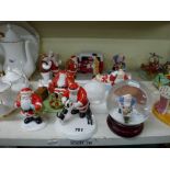 Eight Coalport characters Raymond Briggs Father Christmas figurines comprising: My best friends,