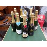 Champagne: Moet & Chandon Imperial Brut (x2), Bruno Paillard Premiere Cuvee (x1), Brigitte