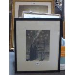 Robert McPartland, pen and ink, 'Group', signed and dated '86 (26 x 19 cm), framed, reverse with