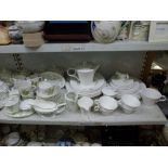 Part-tea services comprising Spode by Nick Munro white-glazed (30 pieces), Royal Doulton