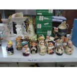 Royal Doulton Doultonville collection character jugs including Fred Fearless the Fireman, Captain