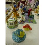A mixed lot of Royal Doulton and Coalport figures from animated cartoons including four from the