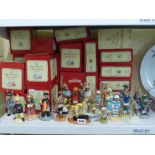 A collection of Royal Doulton Bunnykins, many with boxes, including Town Crier, Gymnast, Swimmer,