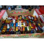 A box of mainly 1970s Lesney Matchbox die cast model vehicles [upstairs shelves] WE DO NOT ACCEPT