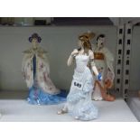 Three Coalport figurines from the opera Heroines Limited Edition Collection comprising of Aida,