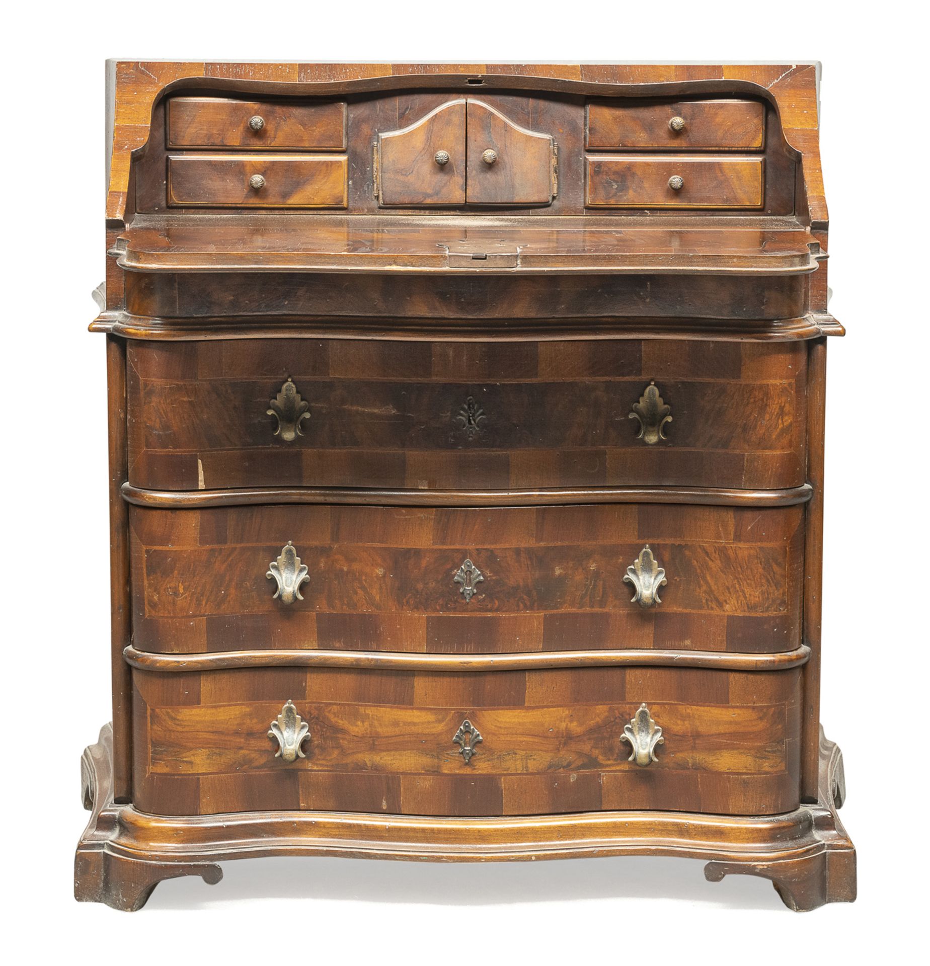 FLIP TOP CHEST OF DRAWERS IN WALNUT BRIAR - Image 2 of 2