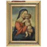 OIL PAINTING OF MADONNA WITH CHILD LATE 19TH CENTURY