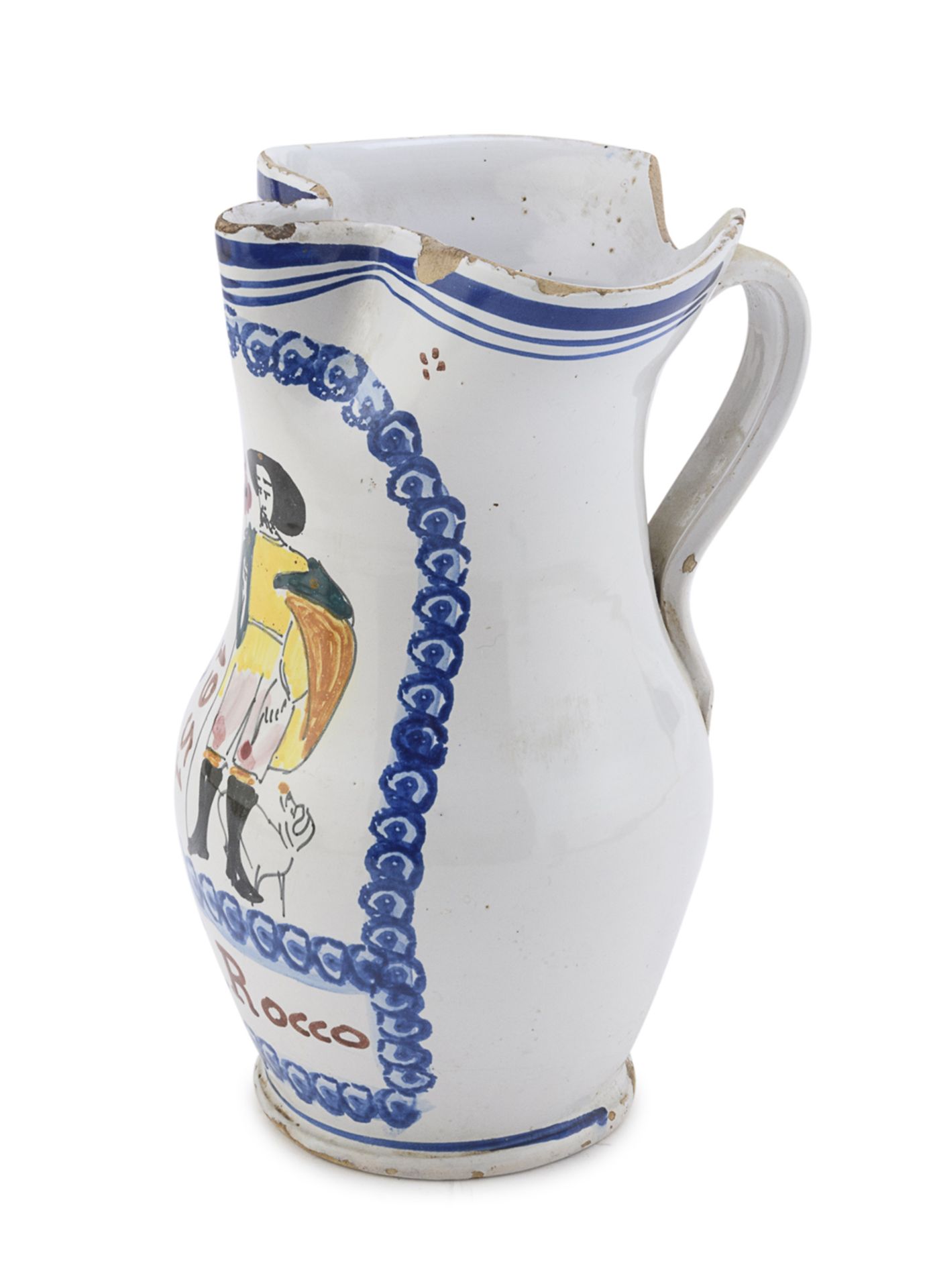 SAN ROCCO MAJOLICA JUG