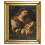 ITALIAN OIL PAINTING MADONNA WITH CHILD 18TH CENTURY