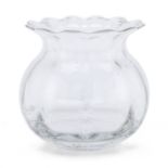 GLASS VASE ORREFORS SWEDEN