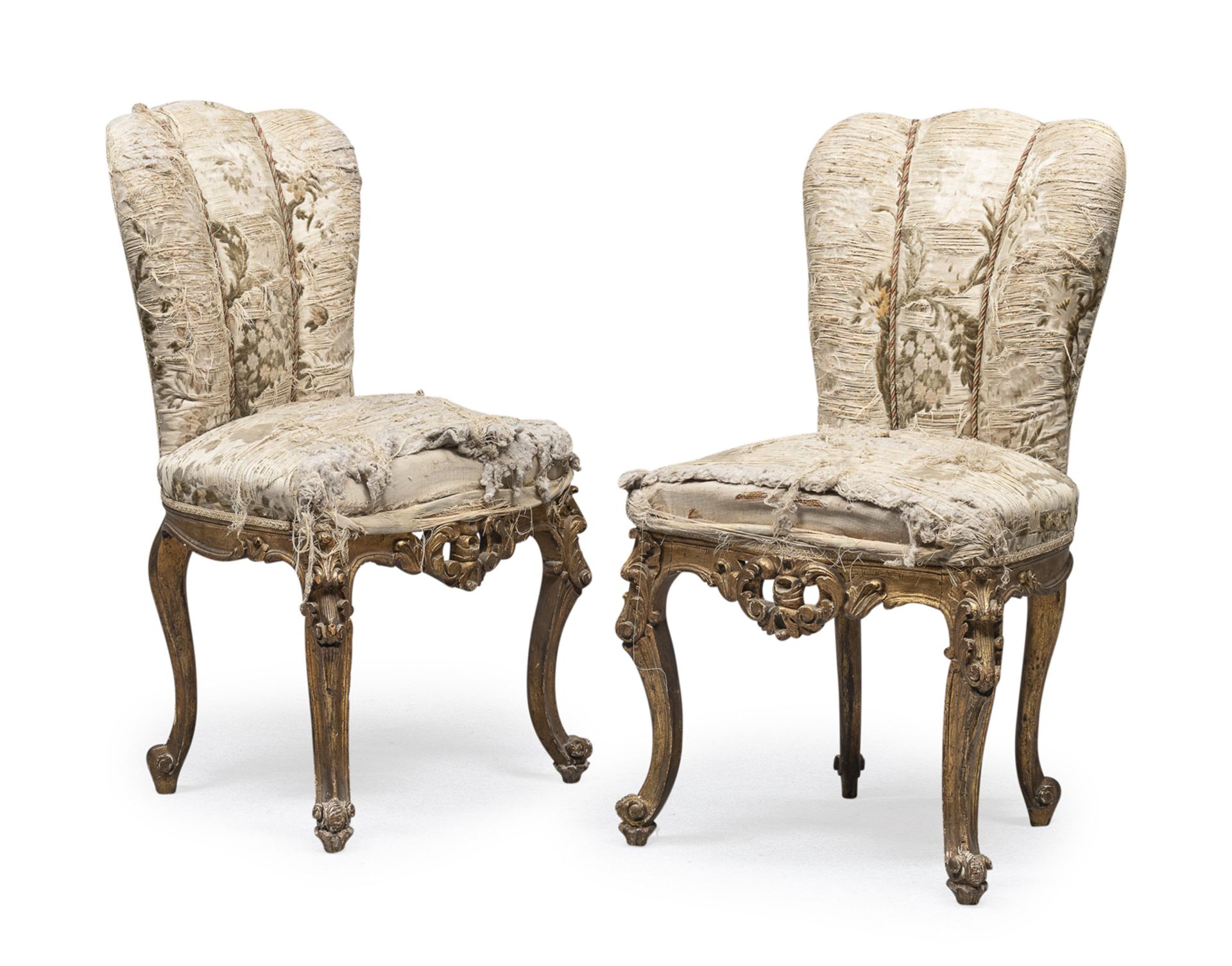 PAIR OF GILTWOODEN CHAIRS